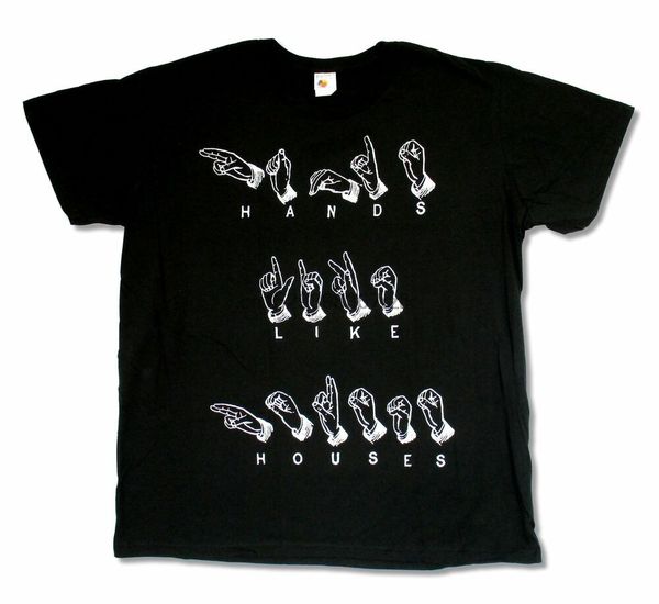 

hands like houses sign language black t shirt new official