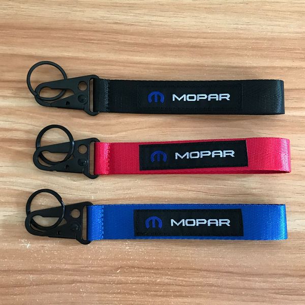 

car seat belt material nylon cloth keychain embroidery stitching for mopar emblem for chrysler ford chevrolet accessories, Silver