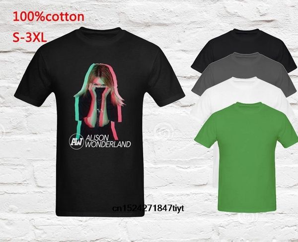 

funny men t shirt white t-shirt tshirts black tee fashion alison wonderland dj musician men's t-shirt