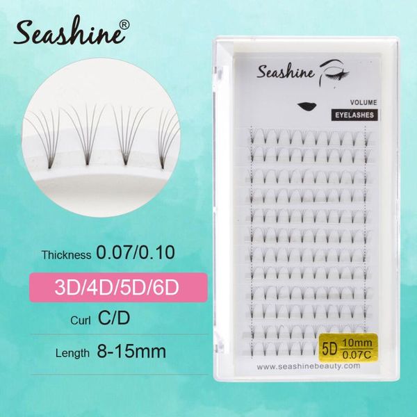 

seashine short stem premade fans prefanned 3d4d5d6d volume lashes eyelash extension premade volume fans