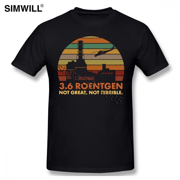 

vintage 3.6 roentgen not great not terrible t shirt chernobyl nuclear power station tee short sleeves crew neck graphic t-shirt