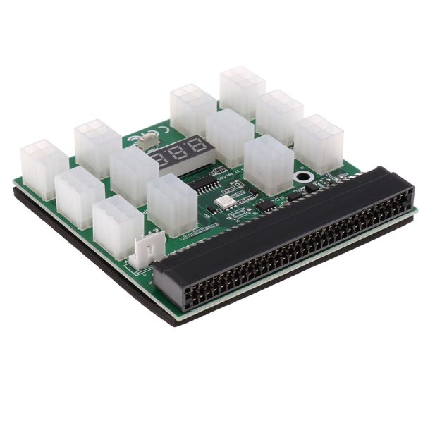 

1200w/750w breakout board for hp psu gpu mining ethereum zec zcash button