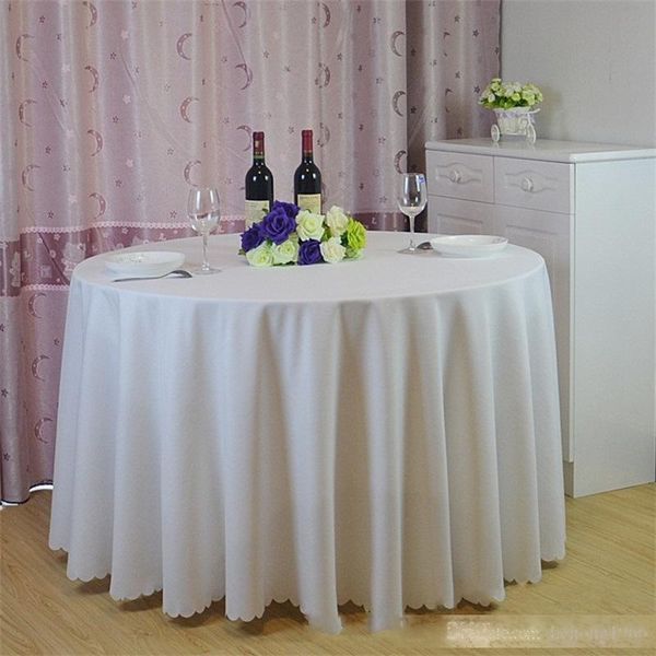 

thicken round seamless table linen multi colors tea tables cloth polyester plain fabric dining tablecloth 51lj bb