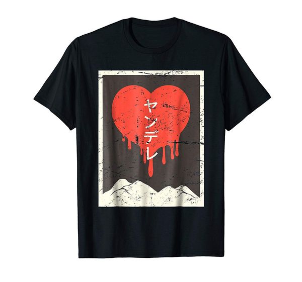 

2019 fashion men t shirt vintage 100% cotton yandere anime t shirt