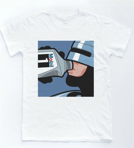

robocop pop art oil t-shirt retro cult film tee comic vintage film custom special print tee shirt