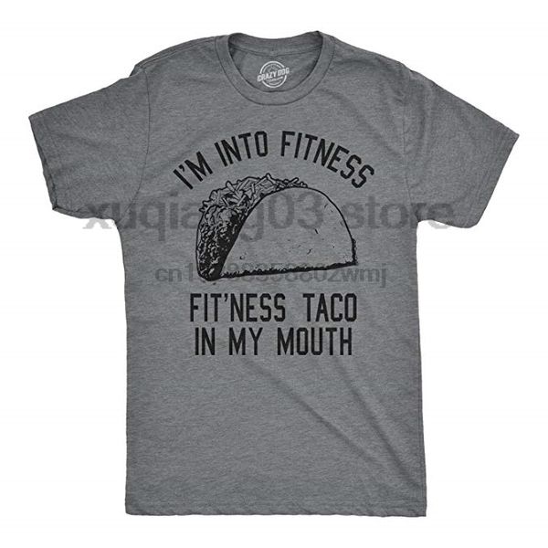

mens fitness taco funny gym t shirt humorous cinco de mayo mexican food tee for guys
