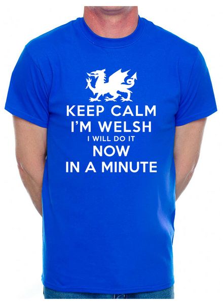 

keep calm im welsh wales cymru birthday present gift funny mens t shirt