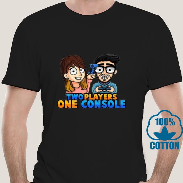 

1956a t-shirt dei two players one console - stef e phere italian youtuber gaming