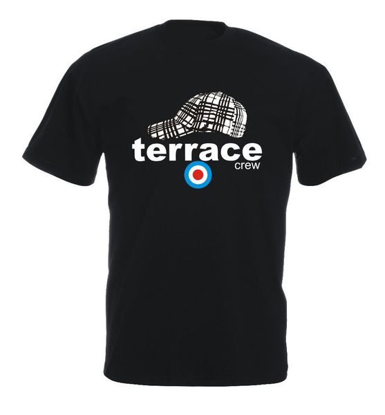 

2019 latest men t shirt fashion summer the new fashion terrace shirt hooligans cotton footballer t-shirt casual hat tee shirt