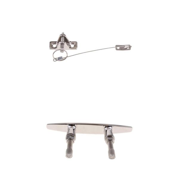 

морской нержавеющей стали палуба плоский веревка cleat 8 \ «\» бимини top поворотный deck шарнир