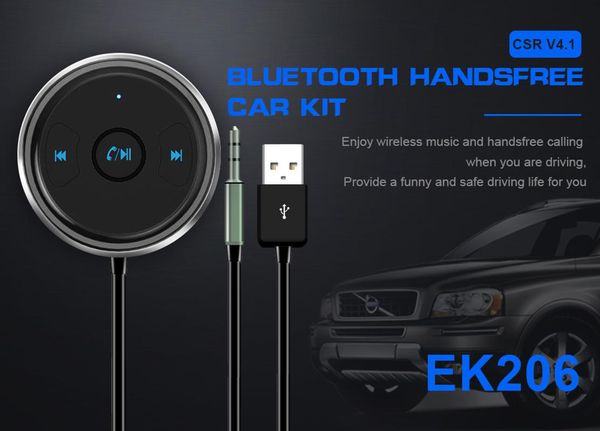 

car 3.5mm bluetooth receiver music audio receiver adapter hands-car kit a2dp aux bluetooth 4.1 streaming kit for