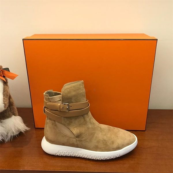 

running short boots women cozy ankle boots autumn/winter botas mujer luxury flat shoes woman luxury zapatos de mujer size 35-41, Black