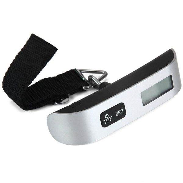 

mini digital luggage scale hand held lcd electronic scale electronic hanging scale thermometer 50kg capacity weighing device luggage scales