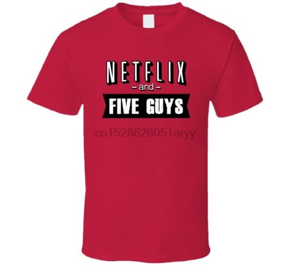 

netflix и пять парней гамбургеры и картофель фри fast food fan t shirt