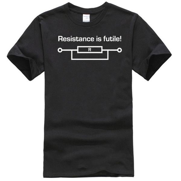 

resistance is futile funny printed mens t-shirt borg slogan star birthday