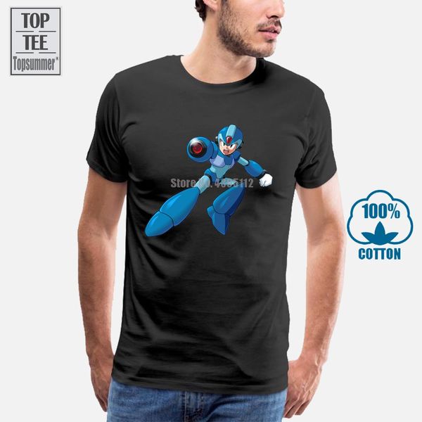 

megaman x retro video game tshirt white basic tee