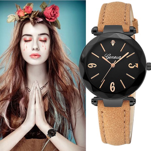 

wristwatches fashion women's watch luxury diamond watches ladies simple casual dress quartz clock gift montre femme zegarek, Slivery;brown
