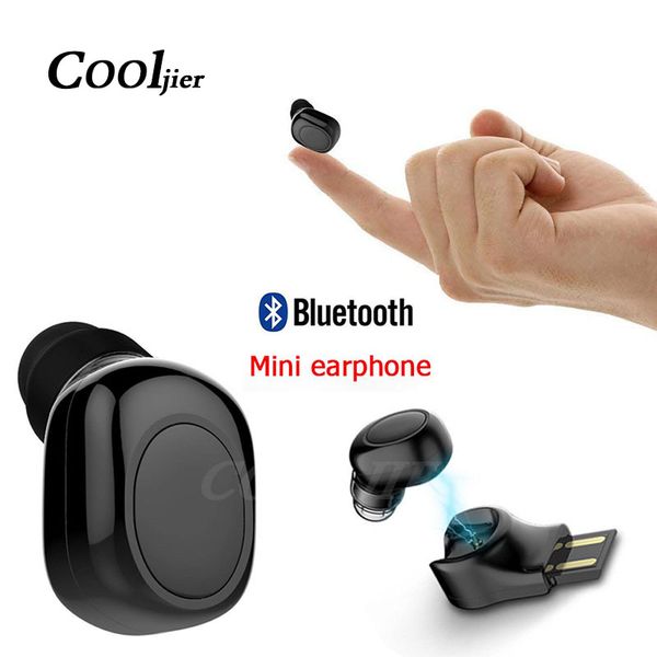

cooljier mini bluetooth earphone wireless headset hands-earbud earphone business earpiece for 7 plus