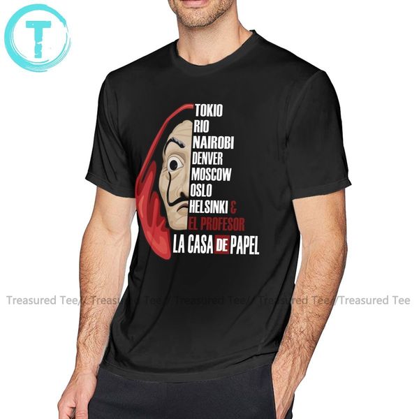 

la casa de papel t shirt la casa de papel t-shirt awesome printed tee shirt 100 cotton man 6xl tshirt
