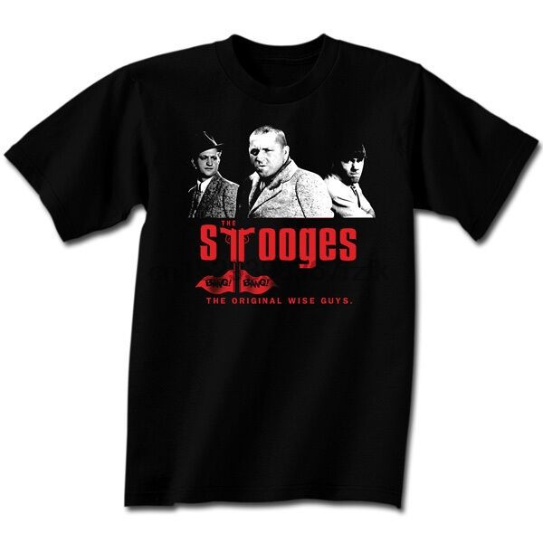 

three stooges sopranos black t-shirt