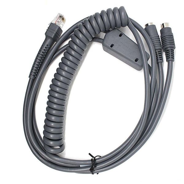 

5pcs ps2 keyboard wedge cable compatible for motorola symbol ls2208 4208 3m coiled