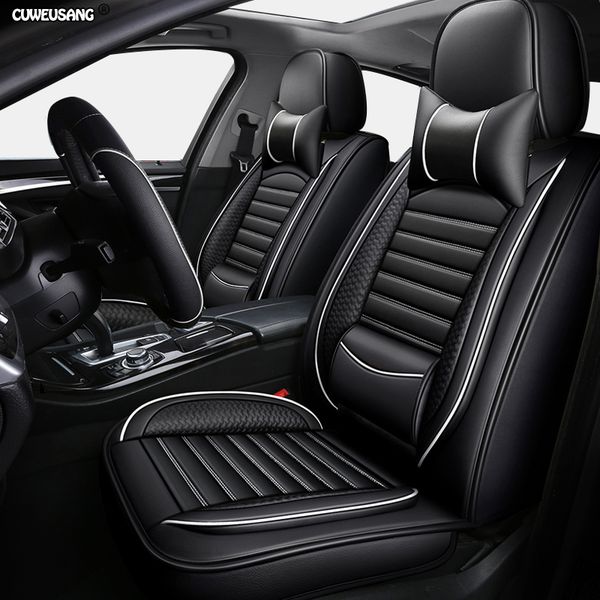 

cuweusang leather car seat covers for captur duster logan fluence 2013 kadjar megane laguna auto accessories car seats