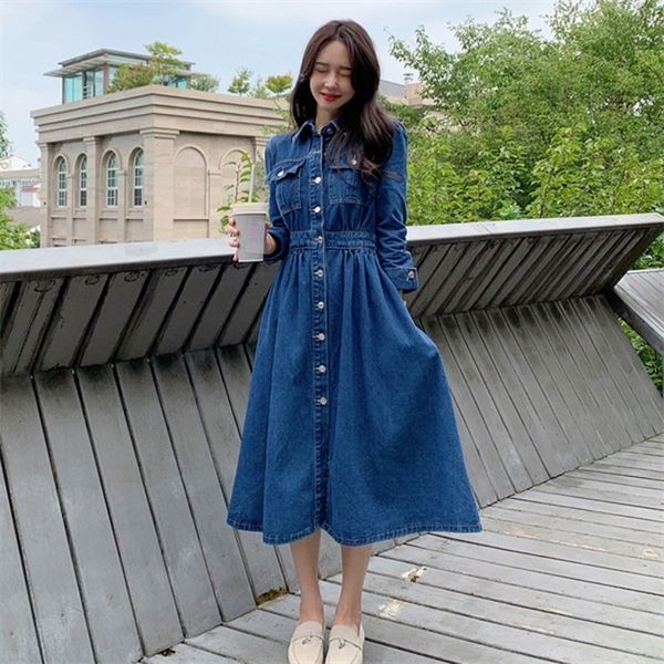 

llzacoosh new arrive fashion autumn runway long sleeve single-breasted blue denim windbreaker female's long type coat, Black
