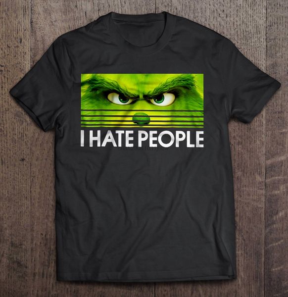 

мужчины смешной футболка мода тенниска grinches i hate люди женщина тенниски