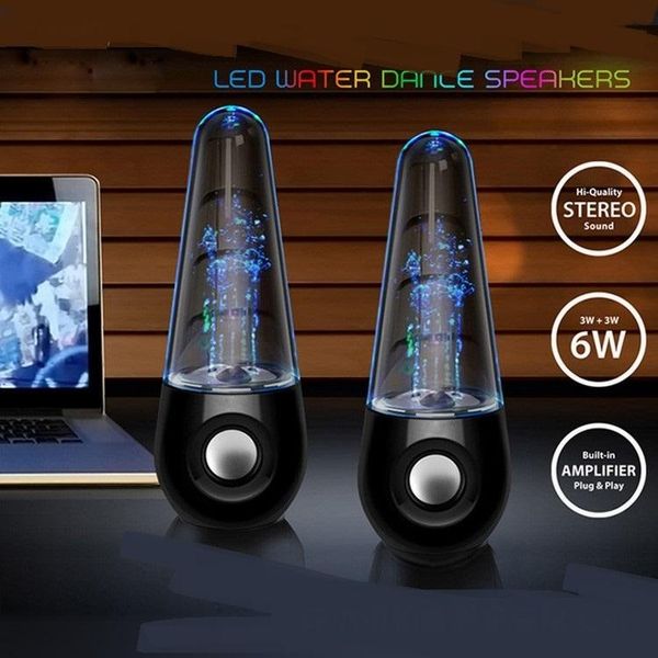 

creative bluetooth speaker computer mobile phone wireless bluetooth usb charging portable luminous fountain speaker clearance