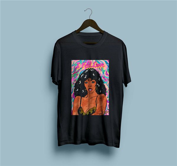 

donna summer i feel love t-shirt size s-2xl streetwear casual tee shirt