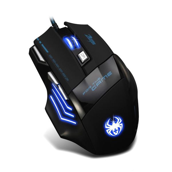 

t80 gaming mouse backlight 7200 dpi 7 button mouse gamer multi color led optical usb wired gaming mouse for pro gamer