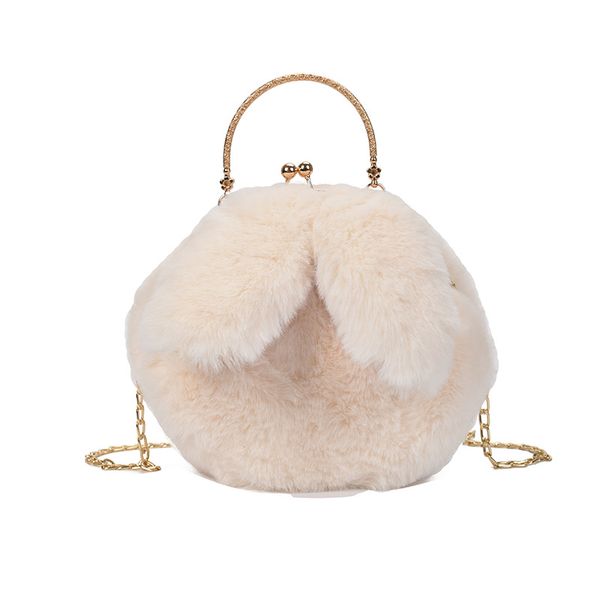 

women plush box bag handbag cute pink white small handbags soft shoulder bag mini girls fashion purses bolso mujer 2020 new
