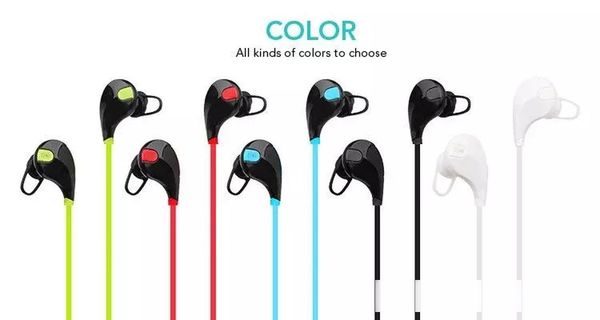 

qy7 wireless bluetooth headphone headset earphone sport running earphones for apple iphone 5s 6 plus samsung galaxy s4 s5 s6 mobile om-ca6