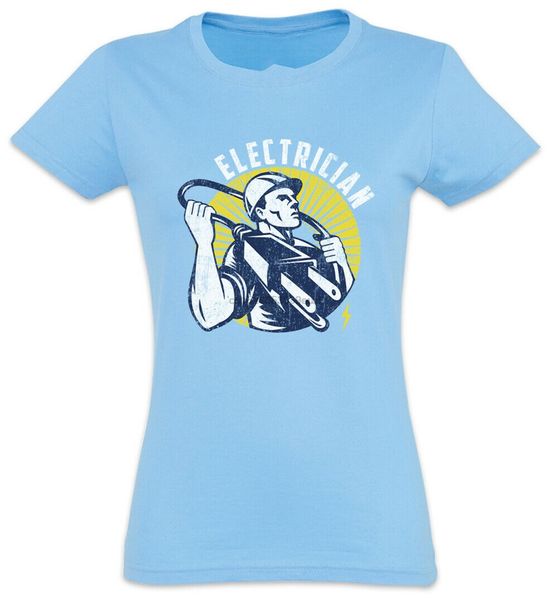 

electrician i damen t-shirt elektro ingenieur elektriker elektronik 2xl 11xl tee shirt