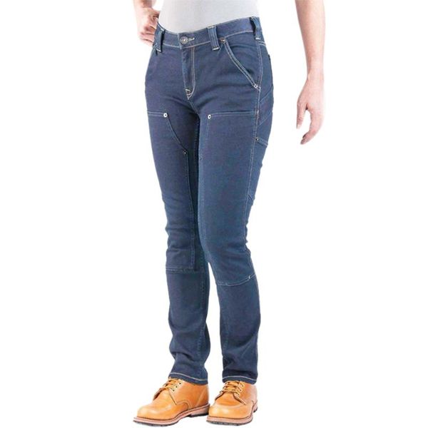 

hiking pants women jeans fashion button fake zippers female casual trousers full length polyester high waist denim jeans, Blue