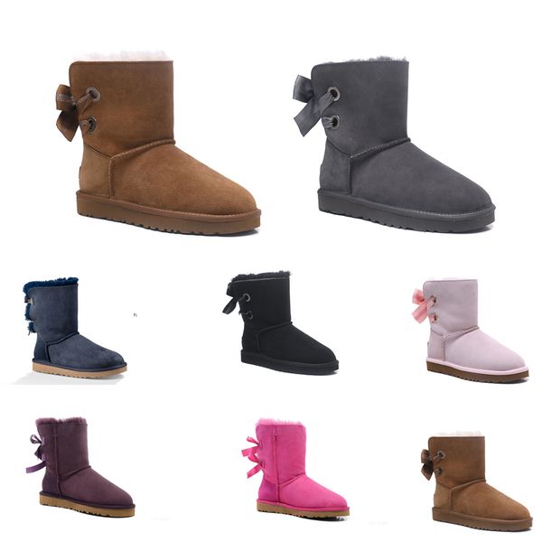 

new arrival wgg womens boots wgg stylist women sparkles australia classic winter snow boots button bling boot ankle boots shoes, Black
