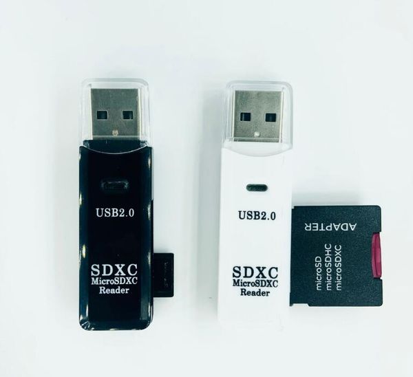 

2 in 1 high speed usb 2.0 3.0 sdxc tf t-flash memory card reader adapter for sd/for sdhc/for sdxcmmc/for mmc2/for rs mmc/mmc 4.0