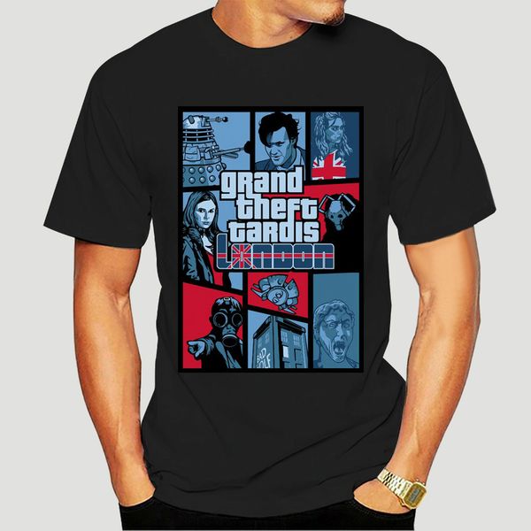 

men t shirt doctor who parody shirt black gta tshirts women t-shirt-1409d