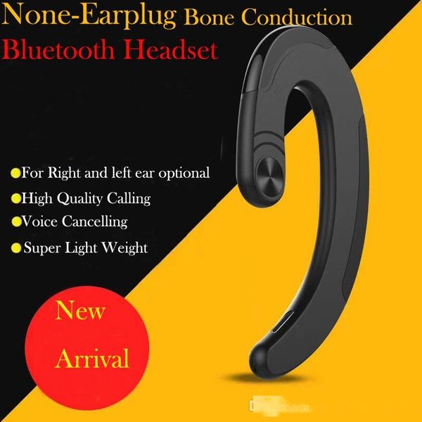 

bone conduction bluetooth headset wireless mini earbuds hanging ear sports drive not ear new q25