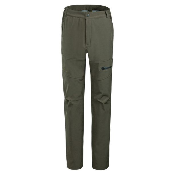 

outdoor pants spring men's warm fleece softshell waterproof hiking camping skiing sportswear trousers slim fit, Black;green