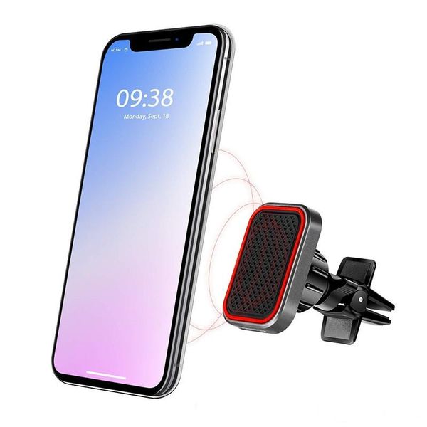 

car mount phone holder strong magnetic car air vent mount universal 360 degree rotation phone stand with clip gps air vent dashboard bracket