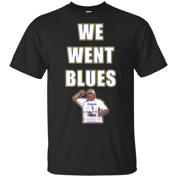 

we went blues funny t-shirt black-navy short for men-women