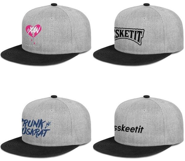 

lil pump symbol esskeetit hip hop mens and women flat edge baseball cap custom fitted team hats harverd dropout drunk muskeat esketit, Blue;gray