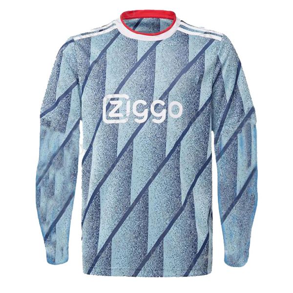 

длинные рукава аякса 2021 home away третьи 50 лет майо ajax kit футбол джерси ноури van de beek промес 20 21 футбола рубашки, Black