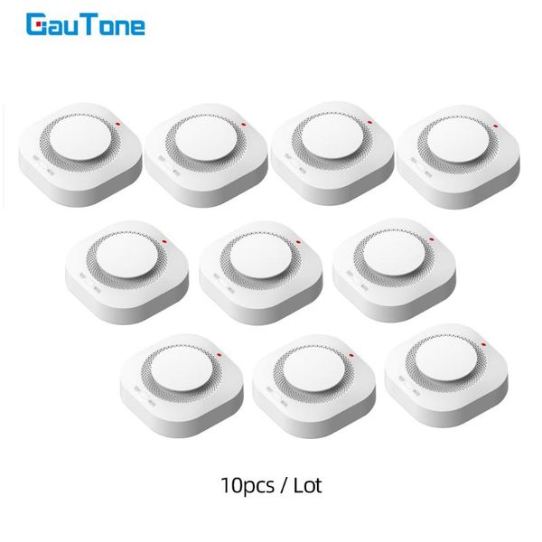 

gautone pa-441 smoke alarm 433mhz fire protection smokehouse combination alarm home security system smoke detector, Black;white