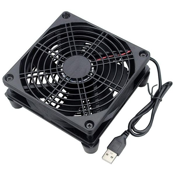 

usb12cm cooling fan, screw protection network, suitable for router tv set-box, mini electronic equipment cooling