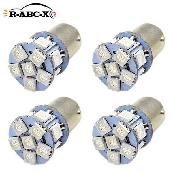 

4 pcs 12smd ba15s 1156 2396 car turning signal lamp vehicular light bulb led light 6v white red yellow pink warm white