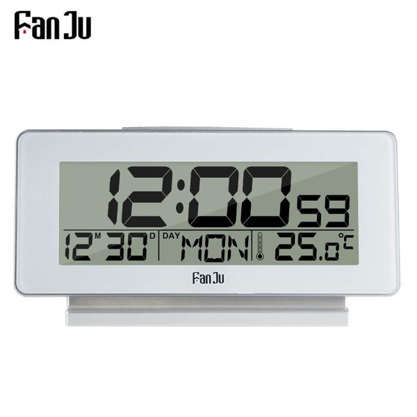 

desk & table clocks fanju clock electronic digital watch led wood indoor snooze function despertador bedside alarm