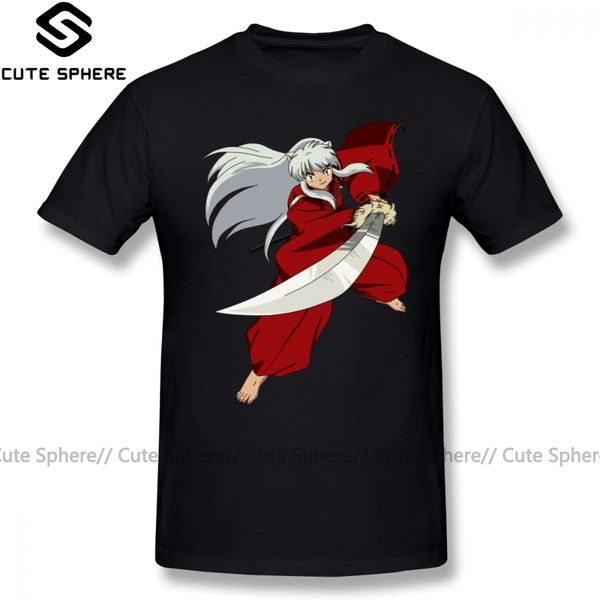 

inuyasha t shirt inuyasha t-shirt oversize graphic tee shirt cute classic male short-sleeve cotton tshirt