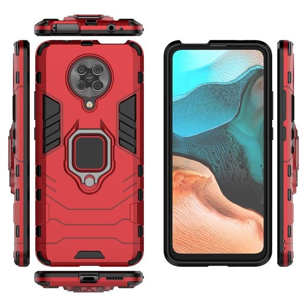 

magnetic holder phone case for redmi k30 pro case metal phone finger ring car stand holder cover case